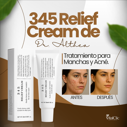 345 Relief Cream de Dr. Althea - Tratamiento para Manchas y Acné 🌺