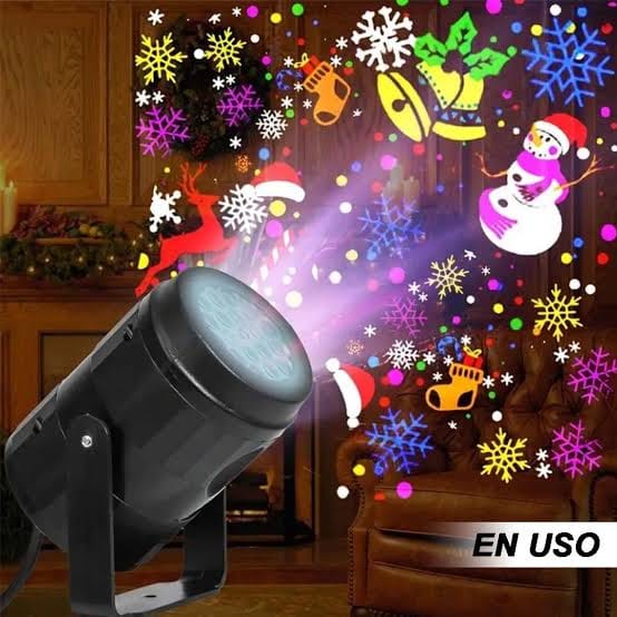 Proyector navideño PRO en uso