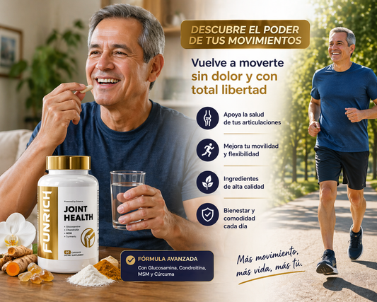Funrich Joint Health – Suplemento para articulaciones (60 cápsulas)