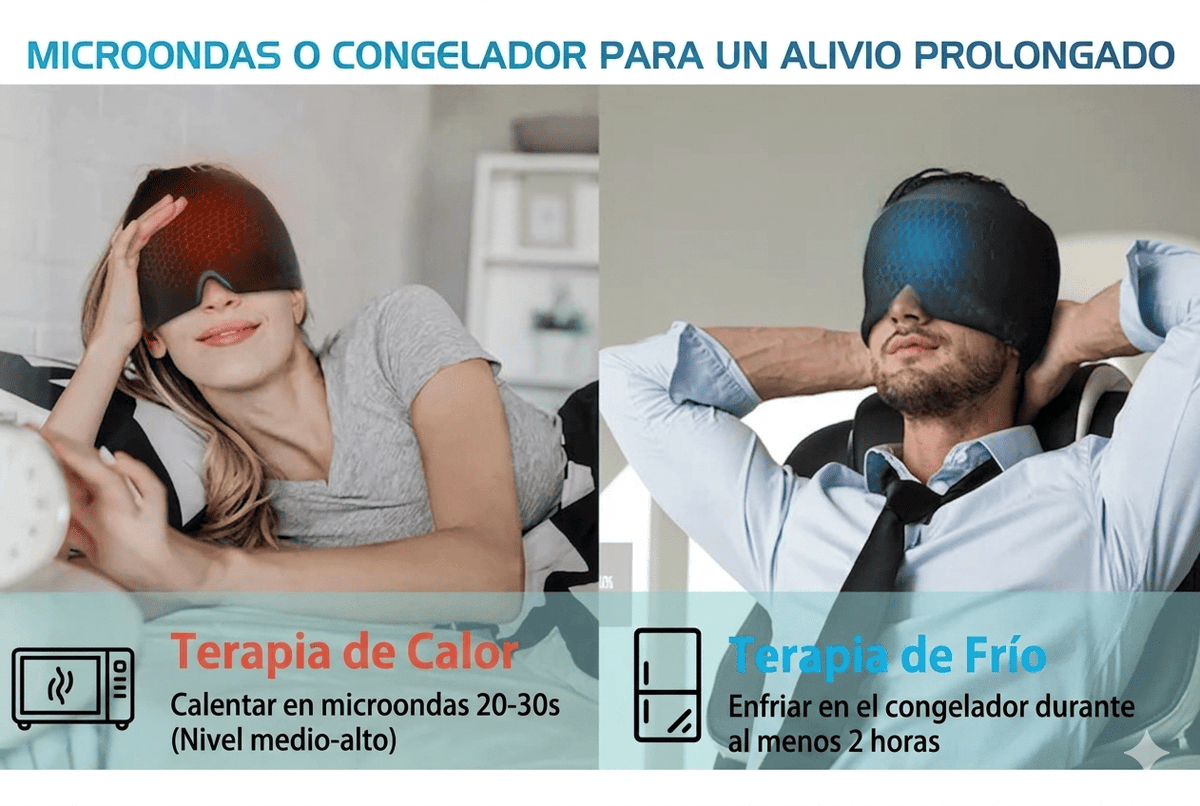 Gorro de Terapia Dual🔥🧊: El alivio que tu cabeza necesitaba🤯