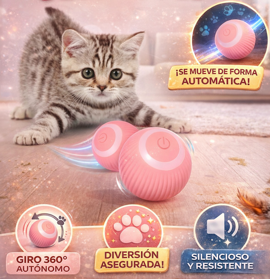 Pelota interactiva para gatos